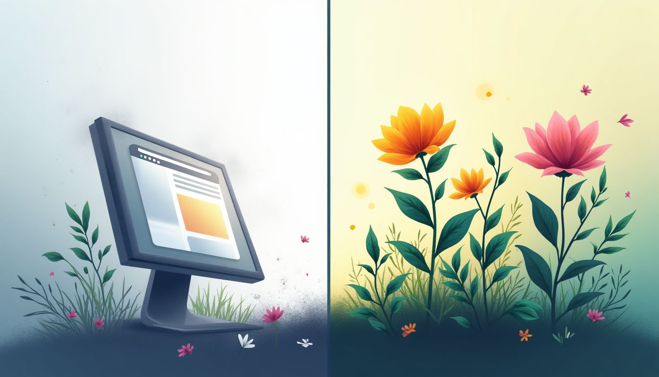 Static vs Living Content Comparison